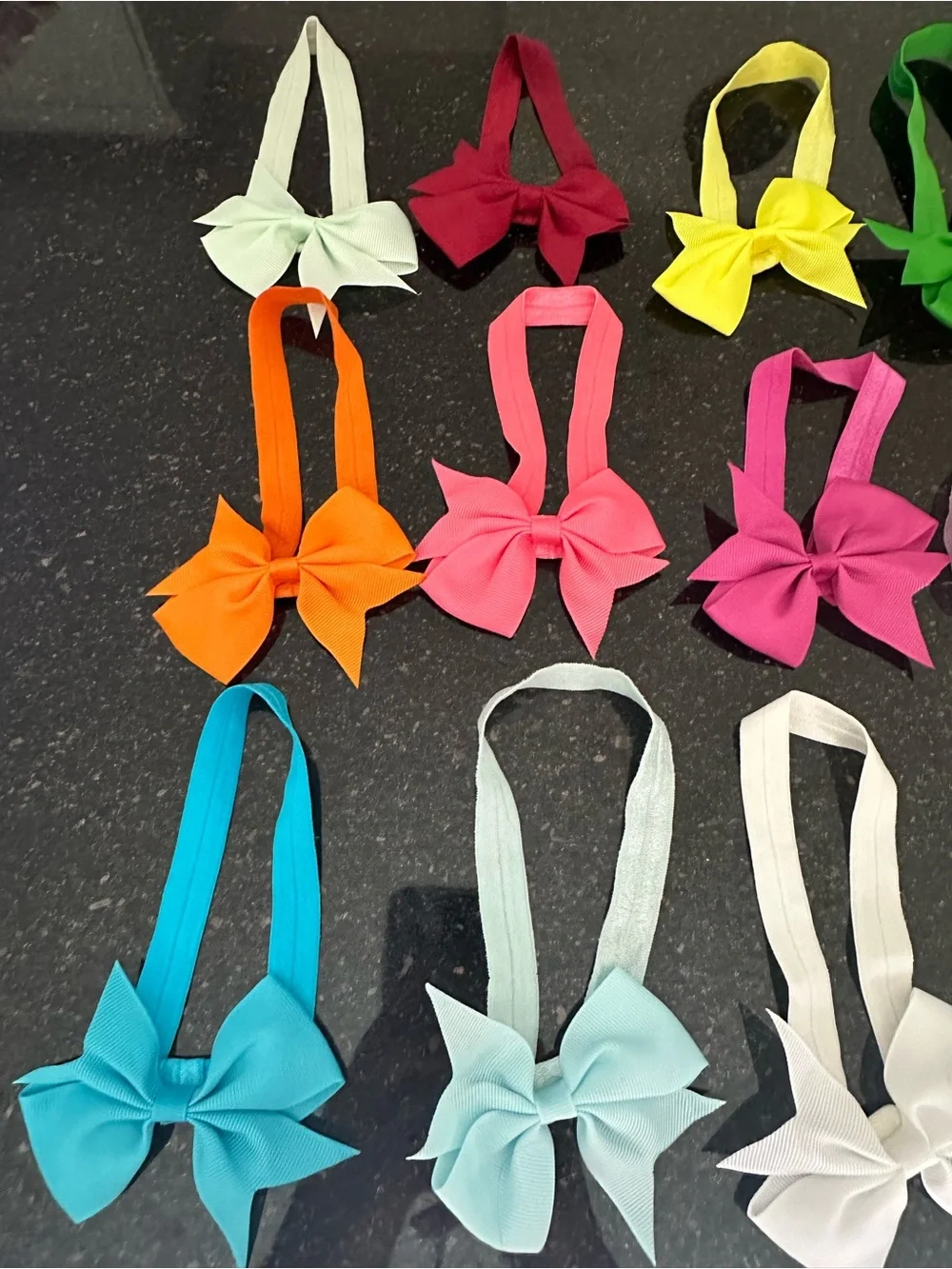 12 Pieces Baby Girl Headbands Newborn Infant Toddler Bow Hair Bands Set new